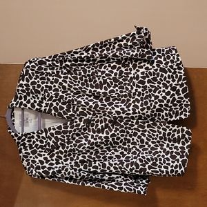 Brown animal print jacket